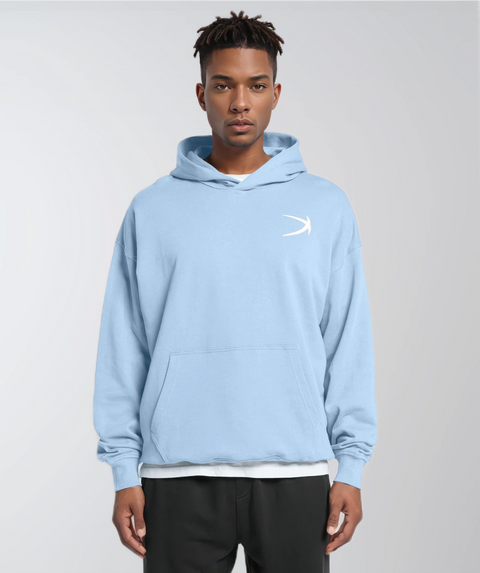 Baby blue essentials hoodie sale